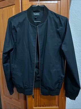 Bonobos Black Men's Lightweight Bomber Jacket sz S